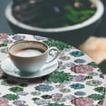 thumbnail image 2 of Ambesonne Cactus Fitted Round Tablecloth, Succulent Plants Garden, 56"- 60" Diameter, Multicolor, 2 of 5