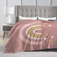 thumbnail image 7 of DouZhe Ultra-Soft Micro Fleece Lightweight Flannel Bed Blanket, Rainbow Hearts Kids Child Print Cozy Warm Throw Blankets, 60"x50", 7 of 7