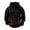 Black, variant on Mgmyaa Men's Retro Cargo Jacket Solid Color Multi-Pocket Zip Long Sleeve Hooded Casual Garment​ Outerwear