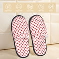thumbnail image 2 of House Slippers for Women Men - Red Cross Lightweight House Shoes Fuzzy Slippers, Soft Slip-On Cozy House Slippers for Woman Indoor Outdoor, 2 of 7