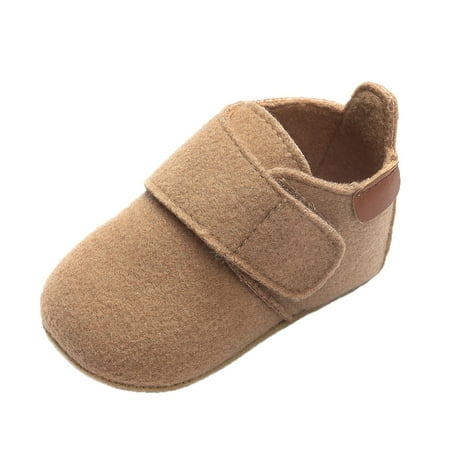 

JDEFEG Size 6 Girls Babys Autumn Winter Solid Color Baby Shoes Babys Sneaker Tan Baby Booties Toddler Shoes Baby Shoes Polyester Khaki 11