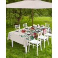 thumbnail image 3 of Cowboy Christmas Outdoor Tablecloth - 54x80 Inch Rectangle Dining Table Cover, Berry Xmas Botanical Green Rustic Waterproof Outdoor Table Cloth with Umbrella Hole & Zipper for Picnic/Patio, 3 of 5