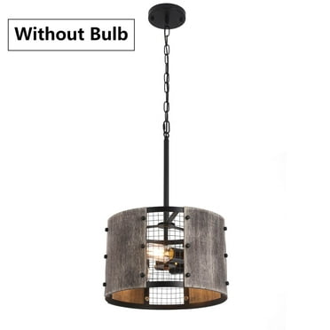 Industrial Farmhouse Hanging Pendant Lamp for Restaurant Rustic-Chandelier Light Without Bulb