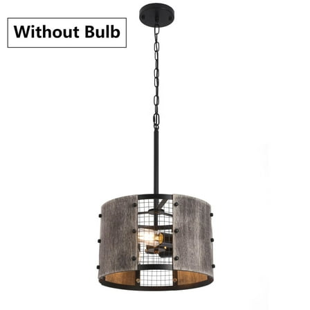 Industrial Farmhouse Hanging Pendant Lamp for Restaurant Rustic-Chandelier Light Without Bulb