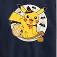 thumbnail image 3 of Pokémon - Pikachu Moon Witch - Youth Crewneck Fleece Sweatshirt, 3 of 5