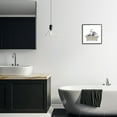 thumbnail image 2 of Stupell Industries Monochromatic Elephant Laying Bathtub Bathroom Illustration, 12 x 12, Design by Annalisa Latella, 2 of 6