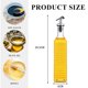 thumbnail image 2 of Botella dispensadora de aceite de oliva para cocina, juego de dispensador de aceite y vinagre de vidrio transparente de 17 oz, dispensador de jarabe de café, 2 of 5