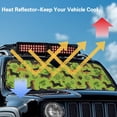 thumbnail image 4 of Yuyamidu Dachshund Windshield Sunshade, Green Leaves Sun Visor for UV Rays & Heat Protection, Suitable for Wrangler, Compass, Gladiator & Renegade, Accessories for Jeep Wrangler, St. Patrick's Day, 4 of 7
