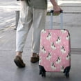 thumbnail image 3 of Pink French Bulldog Love Heart Luggage Cover Fashion Suitcase Cover Baggage Covers Fit 25-28 Inch Luggage (Go Travel), 3 of 5