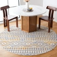 thumbnail image 2 of SAFAVIEH Astoria Lalia Southwestern Area Rug, Grey/Ivory, 6'7" x 6'7" Round, 2 of 8