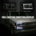 thumbnail image 2 of Spec-D Tuning Black Smoke LED Bar Headlights + Bumper Lights Compatible with 1999-2002 Chevy Silverado 2000-2006 Tahoe Suburban, Left + Right Pair Headlamps Assembly, 2 of 7
