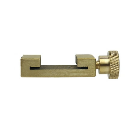 

Adjustable Steel Ruler Positioning Block Marking Gauge Brass Scriber Ruler Fixed Position(Type-A)
