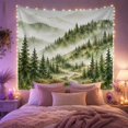 thumbnail image 2 of Boho Sunset Hills with Misty Mountain Forest, Serene Japanese Inspired for Japanese Art Lovers, Wall Decor, Valentine'S Day Gift, Tapestry Wall Hanging for Dorm and Living Room, 2 of 7