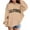 Khaki, variant on WOYY Toddler Girls Hoodies California Print Casual Sports Hooded Sweatshirt, Sizes 3-4T