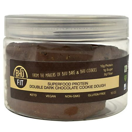 BHU Foods BHU FIT Protein Cookie Dough - Double Dark Chocolate / 10 (Best Vegan Cookie Dough)