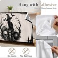 thumbnail image 6 of Halloween Cabinet Curtains 28"W x 35L, Retro Fall Spooky Cats Skulls Bones Bats Branches Under Sink Skirt for Bathroom Vanity Kitchen Self Adhesive, Dust-Proof Privacy Curtain for Closet Shelves, 6 of 9