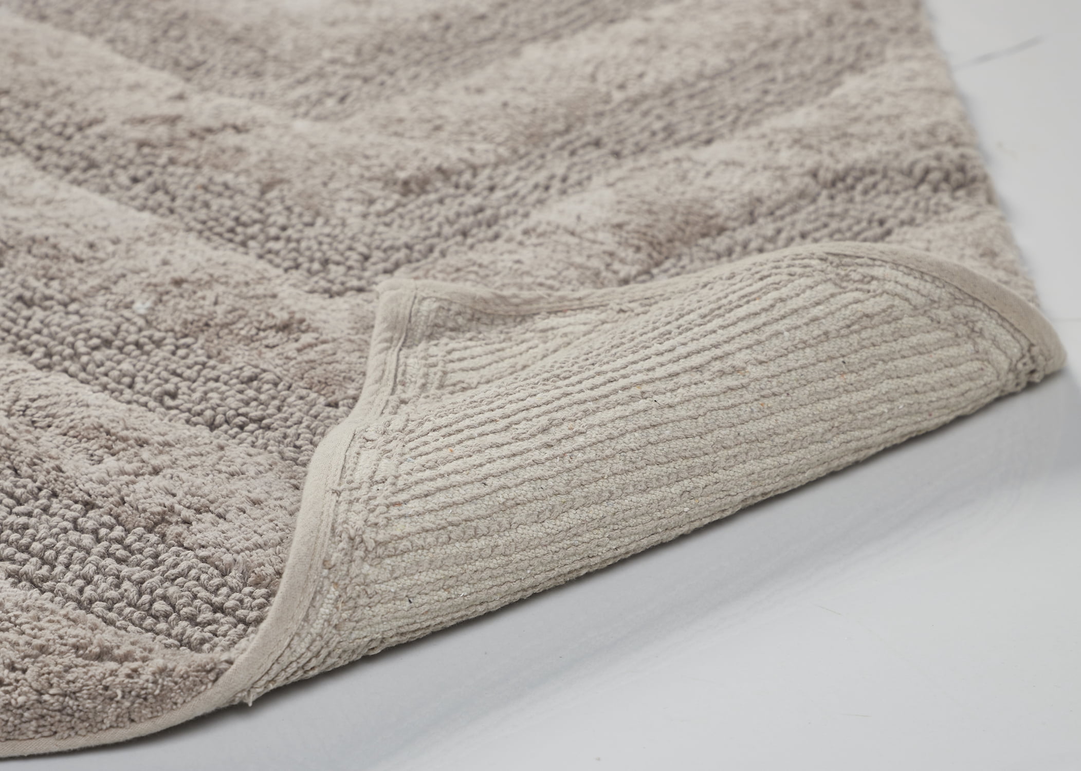 Better Trends 2 Piece Bathroom Rug Set 100% Cotton Extra Soft Tufted Bath Rug Water Absorbent Non-Slip Bath Mat Machine Washable (Beige) Hugo Collection