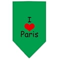 thumbnail image 6 of I Heart Paris Screen Print Bandana White Large, 6 of 9