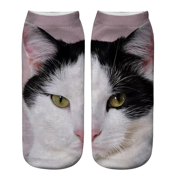 Realistic Cat Face Socks,Cat Socks For Cats, 3D Animal Sock,Animal Stockings, Novelty Animals Design for Women Men, Cat Lover