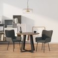 thumbnail image 2 of Sillas de comedor VidaXL, tapicería suave de terciopelo gris oscuro, 2 of 8
