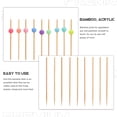 thumbnail image 3 of 100 Pcs Cute Tableware Fruit Drinks Practical Cocktail Sticks Picks Bamboo Skewers Restaurant Appetizer Dessert Fruits, 3 of 6