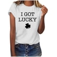 thumbnail image 1 of Chemise de la Saint-Patrick pour Femmes Imprimée d'Hiver Décontractée à Fleurs, 1 of 4