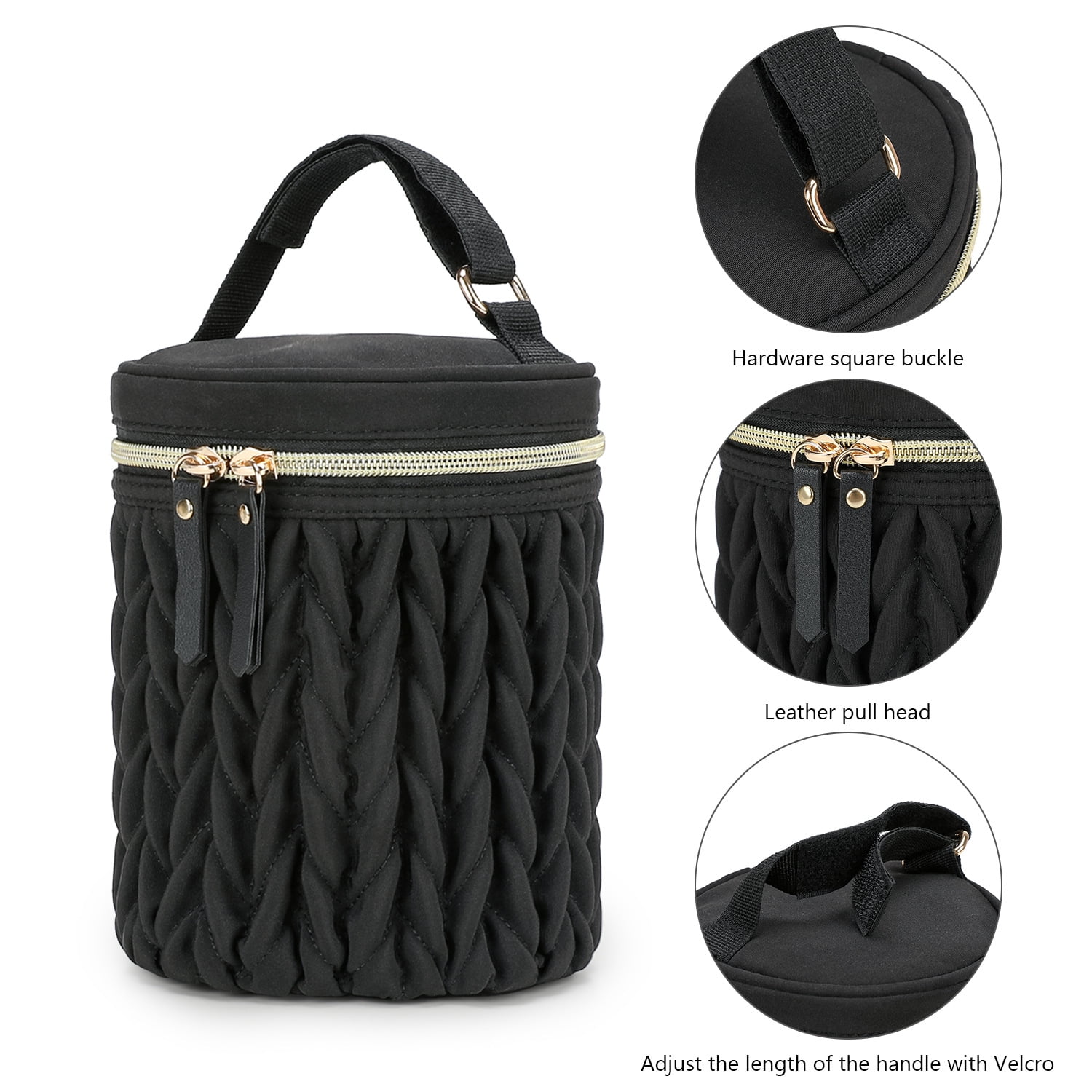 Insulated Baby Bottle Bag, 5.5"×7.48" Breastmilk Cooler Bag with Food-Grade PEVA Lining, Waterproof 300D Polyester Milk Bottle Tote for Nursing Mom, Multi-Use Insulated Lunch Bag for Work/Picnic/Camp