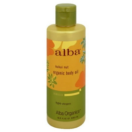 - Alba Botanica Hawaiian Body Oil, Kukui Nut, 8.5 Fl Oz