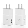 thumbnail image 2 of TYPPKMM Adaptive Fast Charging USB Wall Charger with Adapter -2 Packwhite White, 2 of 5