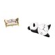 thumbnail image 5 of Sofá De Madera En Miniatura Para Casa De Muñecas, Ideal Para Crear Una Escena De La Vida Cotidiana. Incluye Reloj De Pared Con Forma De Panda. Decoración Moderna Y Adorable Para El Hogar,, 5 of 8