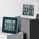 thumbnail image 3 of Billuyoard Reloj despertador LCD Digital para cocinar y hornear, termómetro para dormitorio, mesita de noche, cronómetro con batería de 24 Decoración del hogar Verde oscuro, 3 of 6