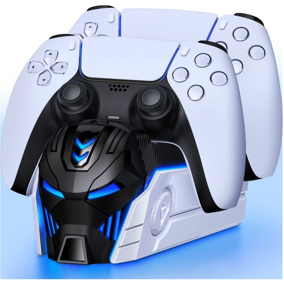 PS5 Controller Charger Station, Dual Fast Charging Dock for PS5 Dualsense Controller, PS5 Accessories
