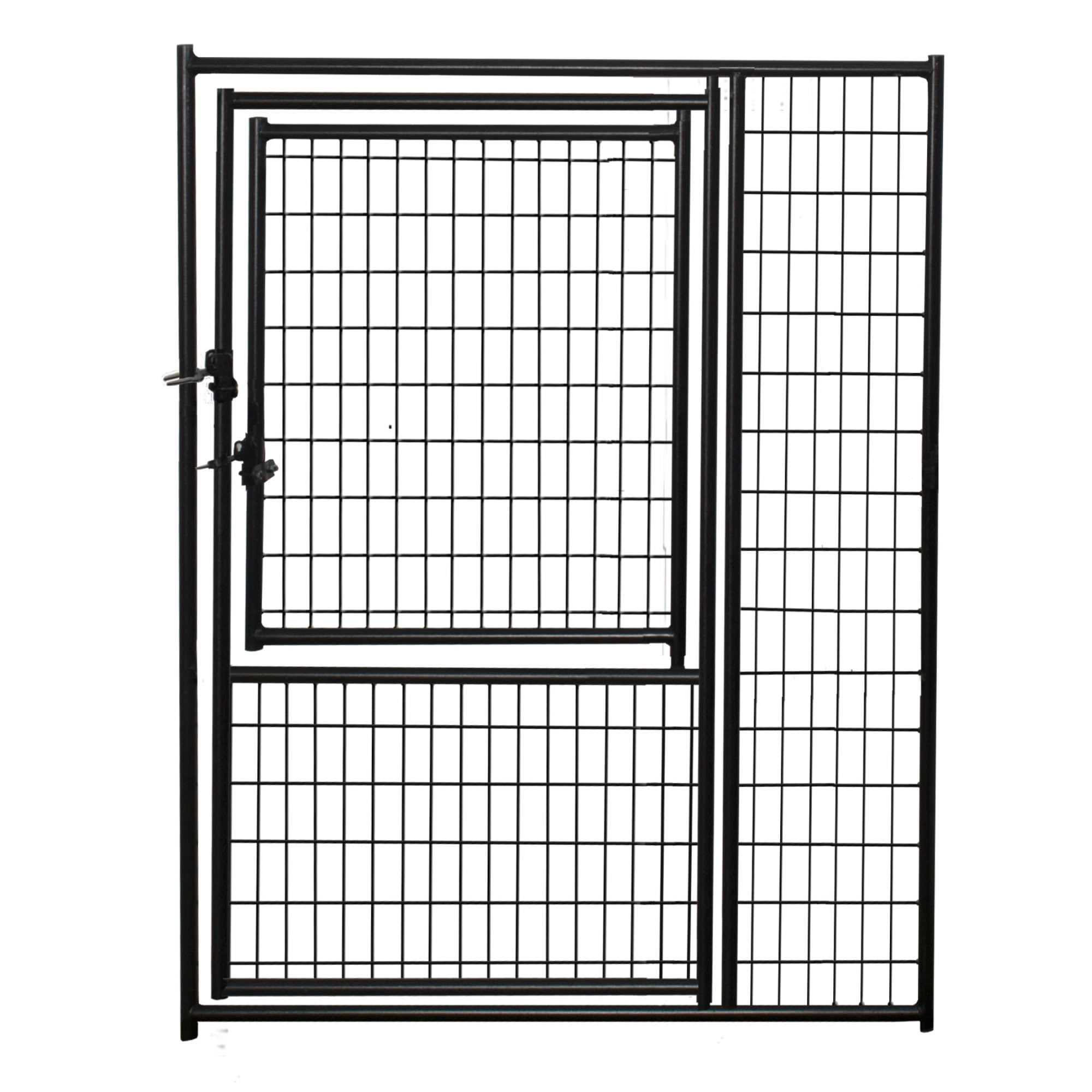 Lucky Dog Black Welded Wire Modular Gate in Gate, 5' W x 6' H