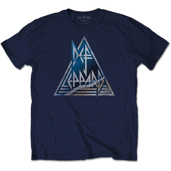 Def Leppard Unisex T-Shirt Triangle Logo (Small)