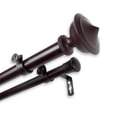 thumbnail image 3 of InStyleDesign  Emery Adjustable Double Curtain Rod Black 66 to 120 inch Black Finish, 3 of 5