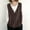 Brown, variant on Yteetum Tank Top for Womens Sleeveless Sweater Vest Knit V Neck Button Down Casual Loose Waistcoat Cardigan Spring Autumn and Winter Solid Color Pullover Vest with Pockets