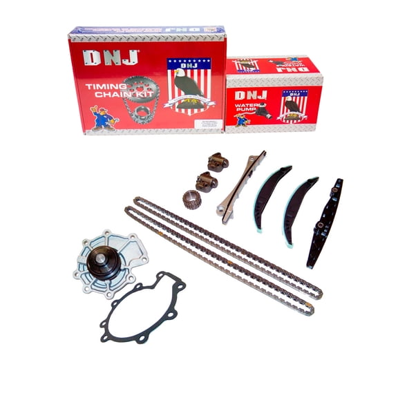 DNJ TK412AWP Timing Chain Kit with Water Pump Fits Cars & Trucks 03-08 Ford 3.0L V6 DOHC 24V