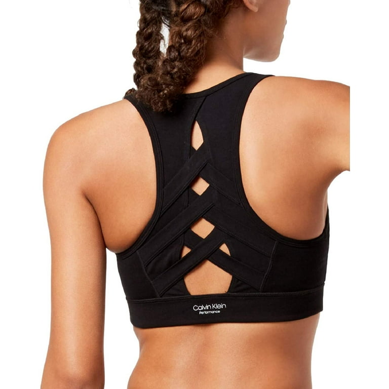 Calvin klein high hotsell neck sports bra