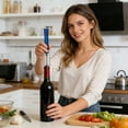 thumbnail image 5 of Ohmyroo Portable Needle Air Pressure Wine Opener Set Compact Bar Tool With Foil Cutter Vacuum Stopper And Pourer, 5 of 6