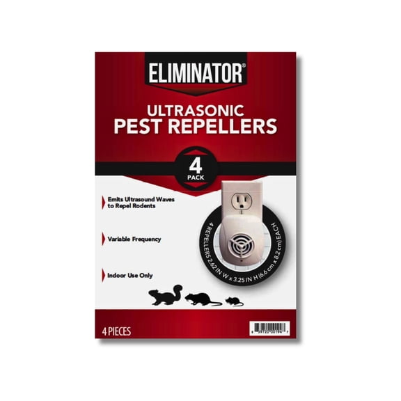 Ultrasonic Pest Repeller 4-Pack – Indoor Electronic Insect & Rodent Control for Home, Kitchen, Office