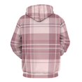 thumbnail image 3 of Pink Plaid Pattern Fabric 3d Sweatshirts Hoodie Fashion Casual Personality Men's Women Street Hoodie Pullovers Long Sleeve Comfortable Top, 3 of 6