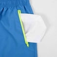 thumbnail image 5 of MADHERO Men's Swim Trunks Quick Dry Bathing Suits Swimwear with Zipper Pockets and Mesh Lining Blue/Fluorescent Yellow Size XL, 5 of 6