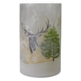 thumbnail image 6 of Northlight Deer and Pine Tree with Snowflakes Glass Christmas Candle Holder - 10", 6 of 6
