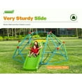 thumbnail image 2 of Zupapa Climbing Dome with Slide, Jungle Gym Monkey Bar for Backyard Max Load 440 lbs, 2 in 1 Geometric Climber, 2 of 7