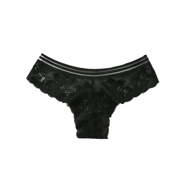 nsendm Female Underpants Adult Lane Underwear 18/20 Women Panties Thong A  Set Colors Optiont Lingerie Hollow Flowers Sides Lace Womens Basics(Black