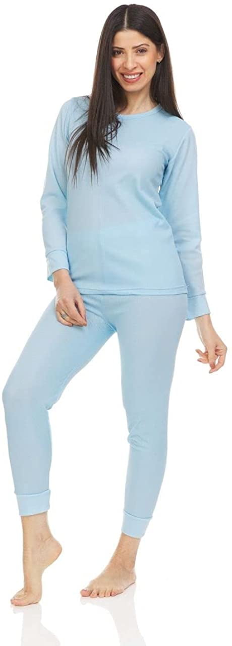 BILLIONHATS 6-Pack Women's Thermal Sets - Long Johns Base Layer, Cotton Blend, Top & Bottom 3 thumbnail image