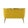 thumbnail image 5 of DeeHome Cuneo 47 Loveseat-Yellow, 5 of 9
