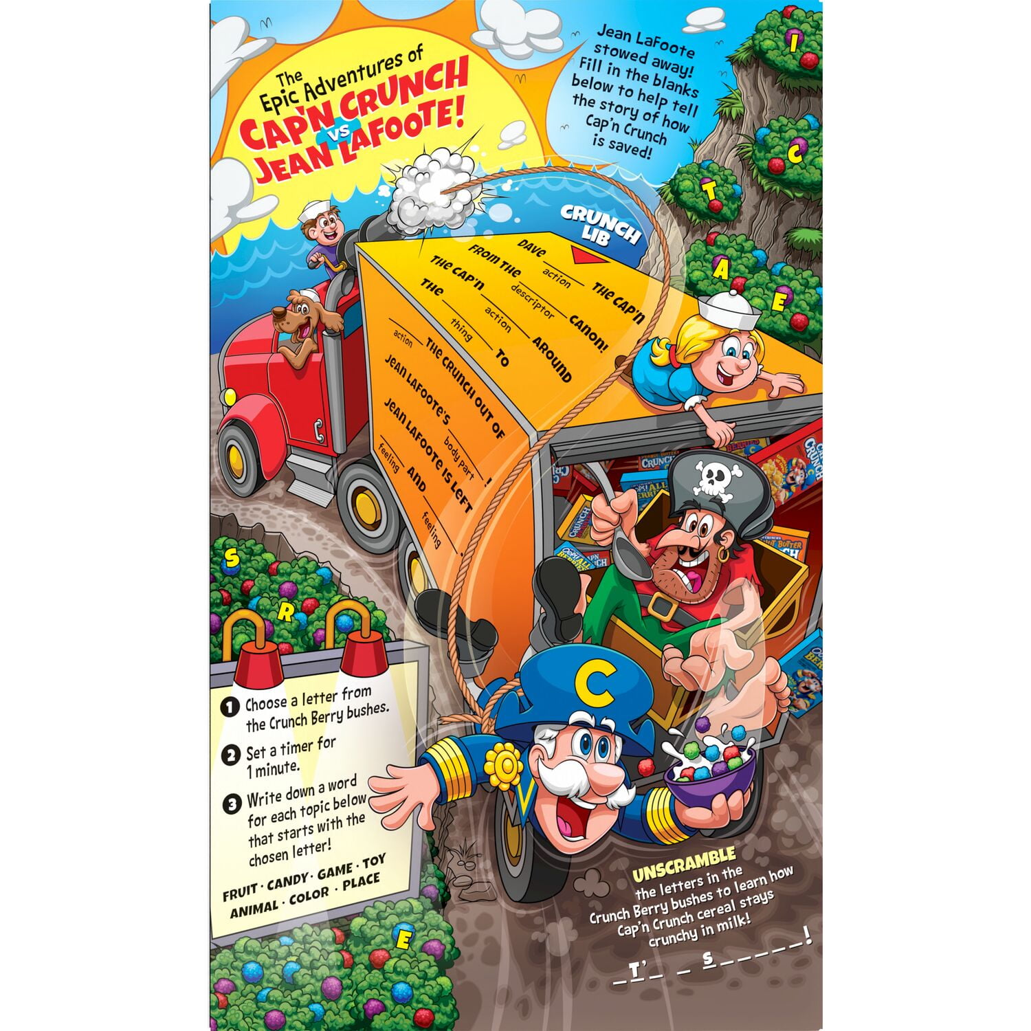 (8 pack) Cap’n Crunch's Oops All Berries Sweetened Corn & Oat Crunchy Cereal, (16.9 oz.)