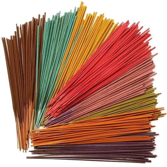 Hosley Incense Sticks Patchouli, Nag Champa, Myrrh & 3 Random Grab Bags, Total  240 Count
