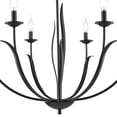 thumbnail image 5 of Millennium Lighting 44106 Charlize 6 Light 36" Wide Pillar Candle Style Chandelier - Black, 5 of 6